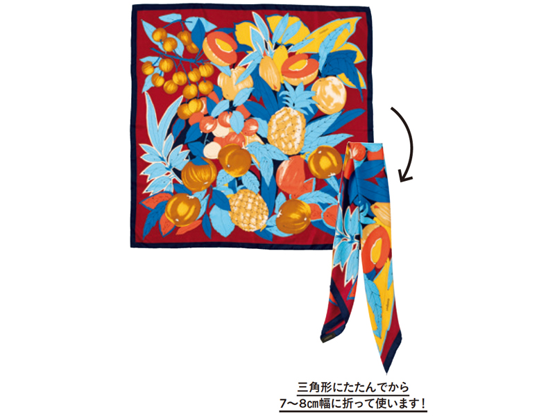 スカーフ¥16,000（マニプリ／フラッパーズ）