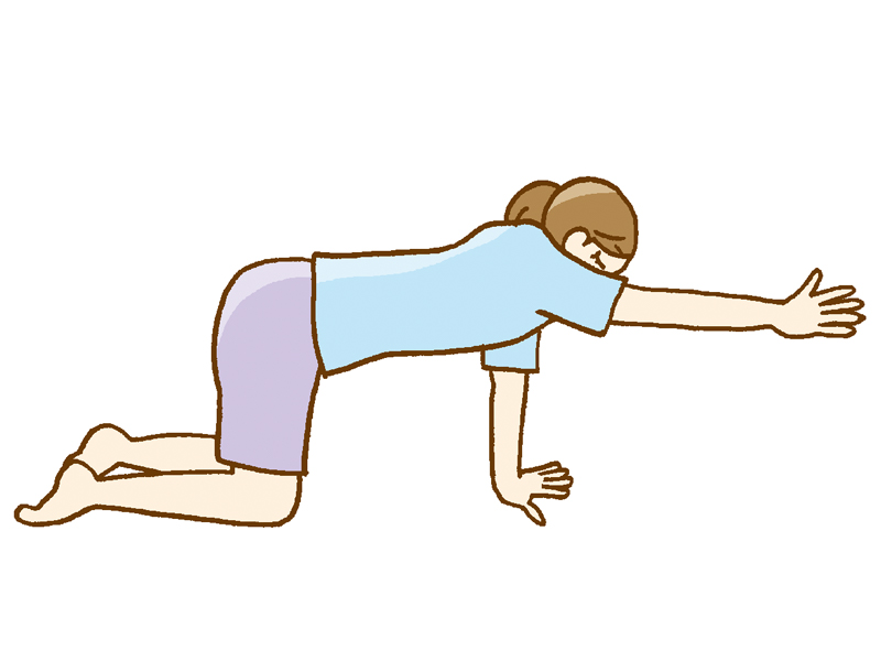 腰痛持ちでもできる「四つん這い腰痛体操」でストレッチ＆筋力アップ！ズボラでもできる簡単運動