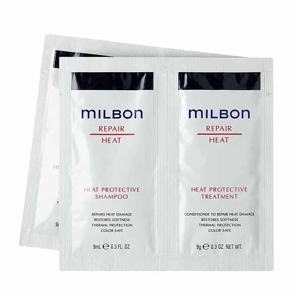 豪華5点セット4・5：milbon（ミルボン）ヒートプロテクティブ シャンプー／milbon（ミルボン）ヒートプロテクティブ トリートメント