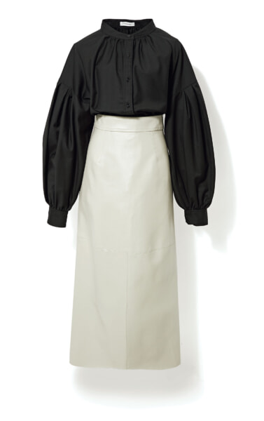 スタイルミキサーのフェイクレザータイトスカート  ¥7,500