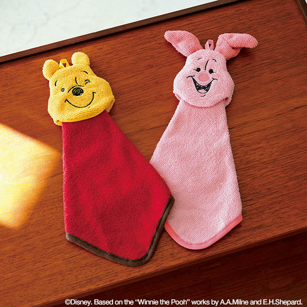 Winnie the Pooh（くまのプーさん） ループつきで便利！ マスコットタオル2個セット／『SPRiNG』4月号増刊（2月22日発売予定）付録