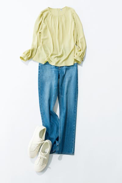 ユニクロで11,000円以下の全身コーデ｜カラバリ豊富なアイテムで楽しむ春の装い