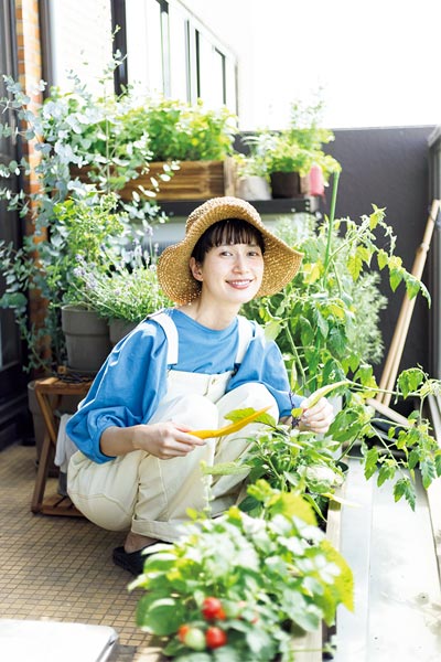 モデル・kazumiのベランダ菜園を覗き見！ 野菜やハーブを育て「こんなに楽しいと思わなかった」