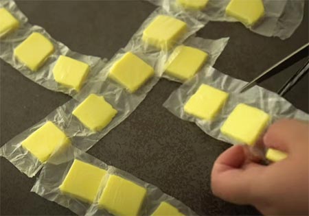バターの冷凍保存術
