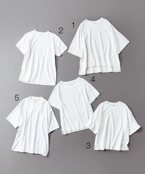 ［ユニクロ ほか］美ラインの白Tシャツ5枚を厳選！ ベーシックで着膨れしないから30代の夏コーデの必需品