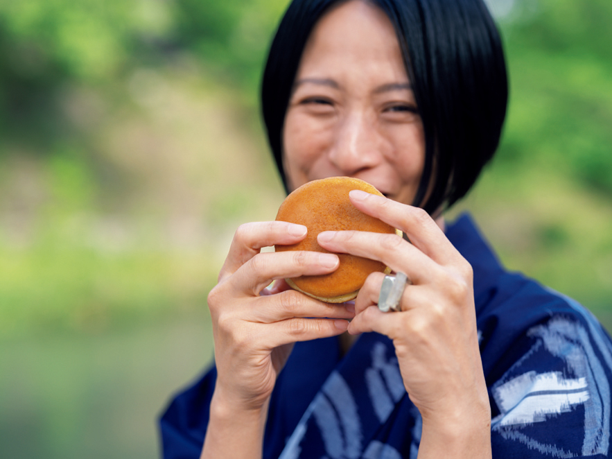 山口県オリジナル柑橘「ゆずきち」や夏みかんのジャムを使ったどらやきが楽しめる。