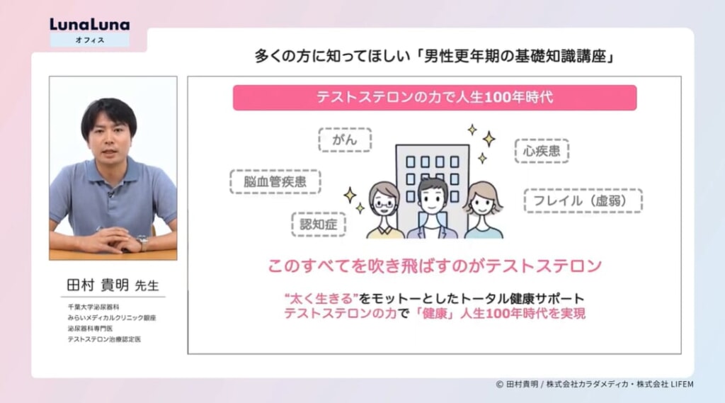 株式会社エムティーアイが運営する『ルナルナ』の法人向けサービス『ルナルナ オフィス』の男性更年期プログラム